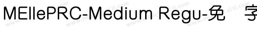 MEllePRC-Medium Regu字体转换